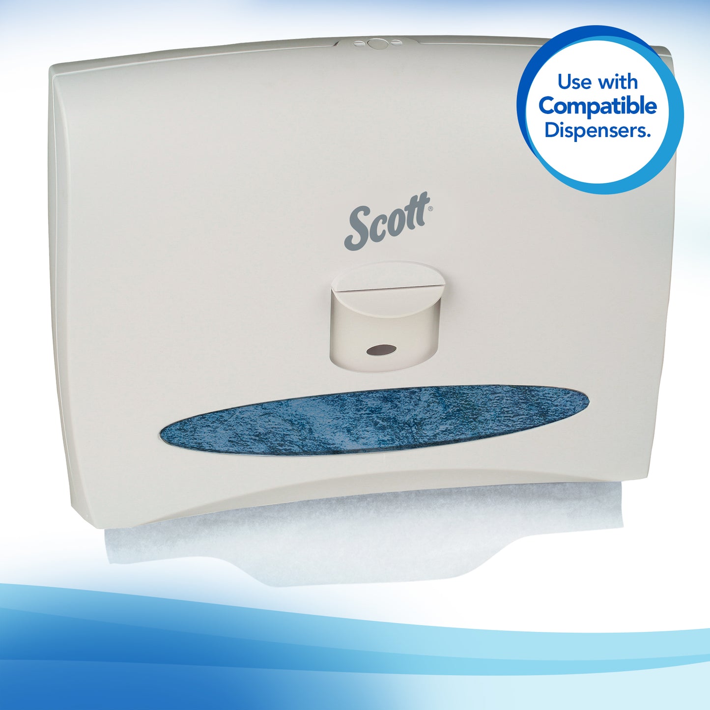 Scott® Recycled Fiber Content Toilet Seat Cover, White