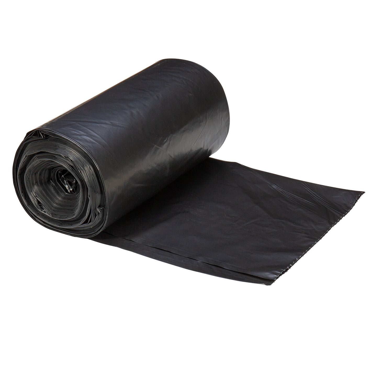 LDPE (Repro) 33-Gal Can Liner Roll, Black, 1.5 Mil, 33" x 39" 100CS
