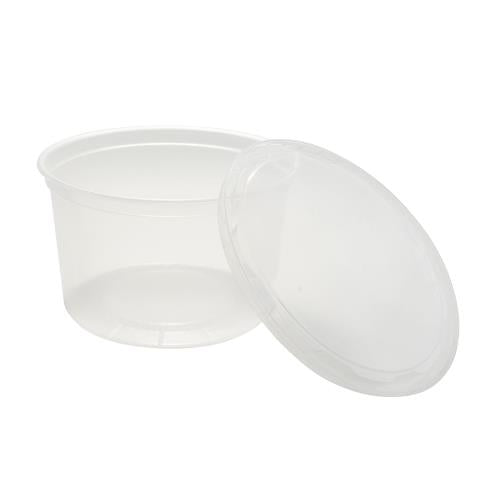 16oz CLEAR ROUND DELI CONTAINER, 500/CS