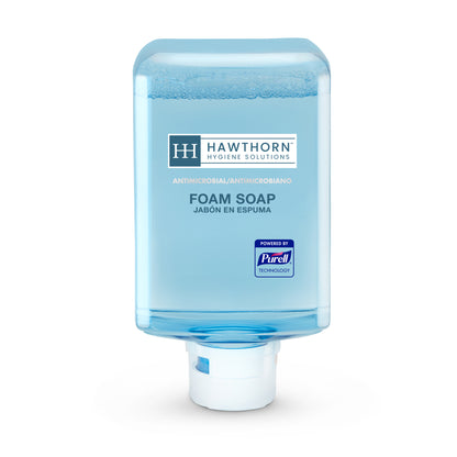 Hawthorn Foam Anti-Bacterial Fragrance-Free Foam Soap, 2/1200 Ml, Clear
