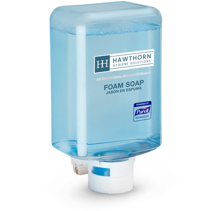 Hawthorn Foam Anti-Bacterial Fragrance-Free Foam Soap, 2/1200 Ml, Clear