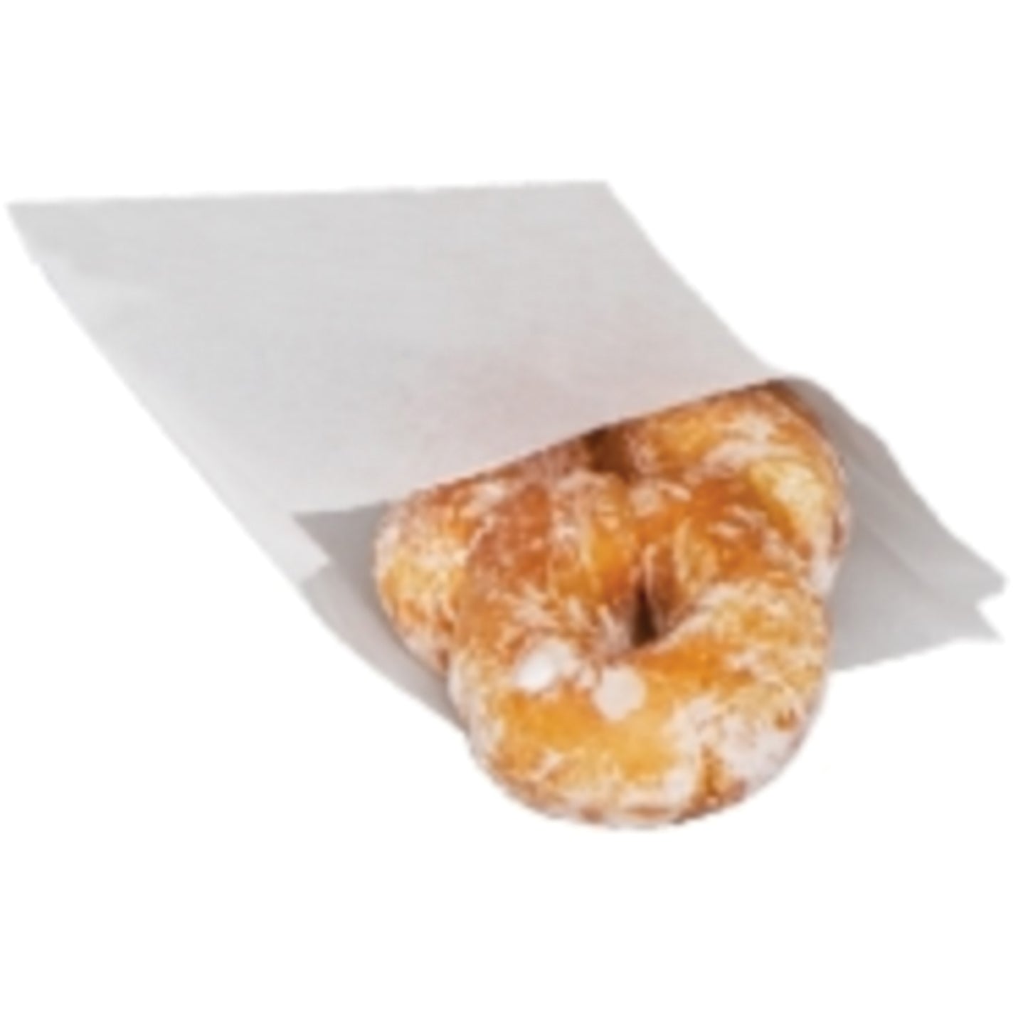 Dry Wax Sandwich Bag, White, 6'' x 0.75'' x 6.5'', 1/CS/2000