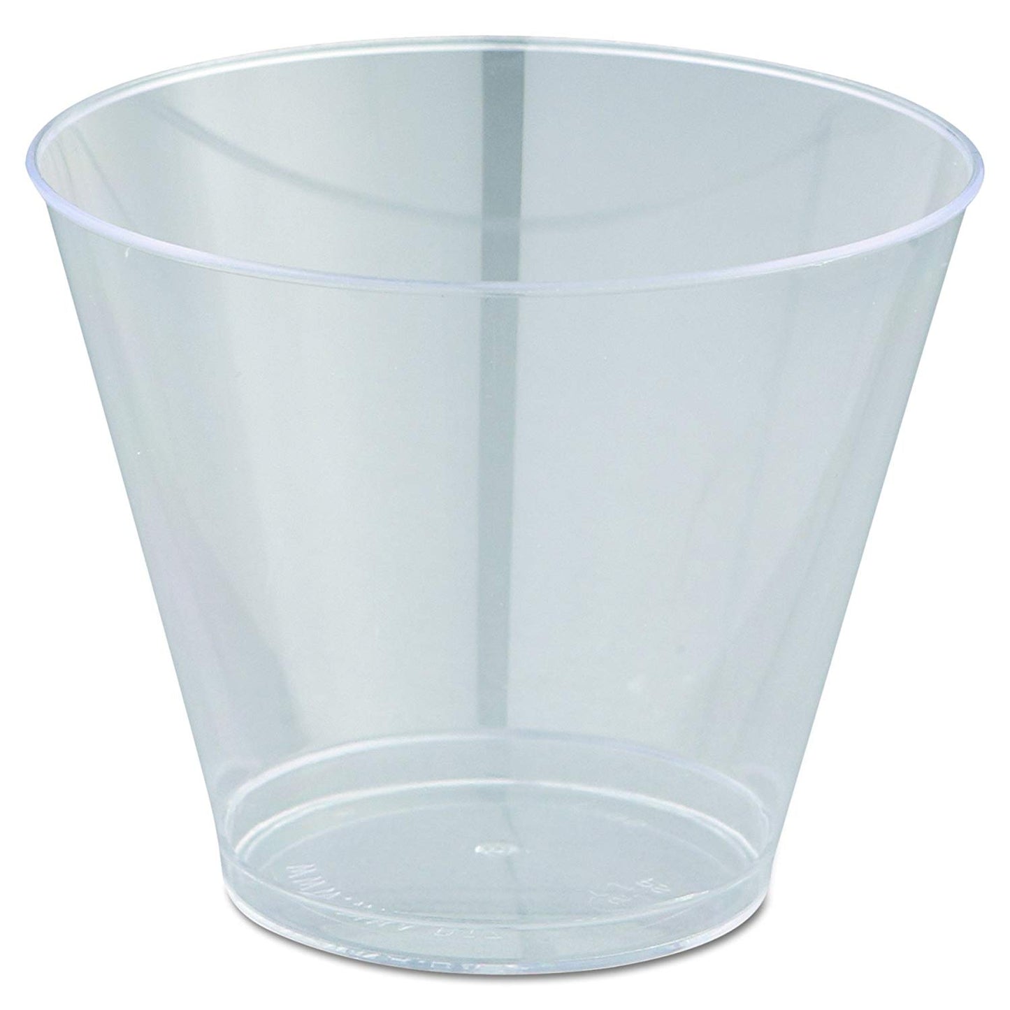 Cometware® Plastic Rigid Squat Tumbler, Clear, 9 oz