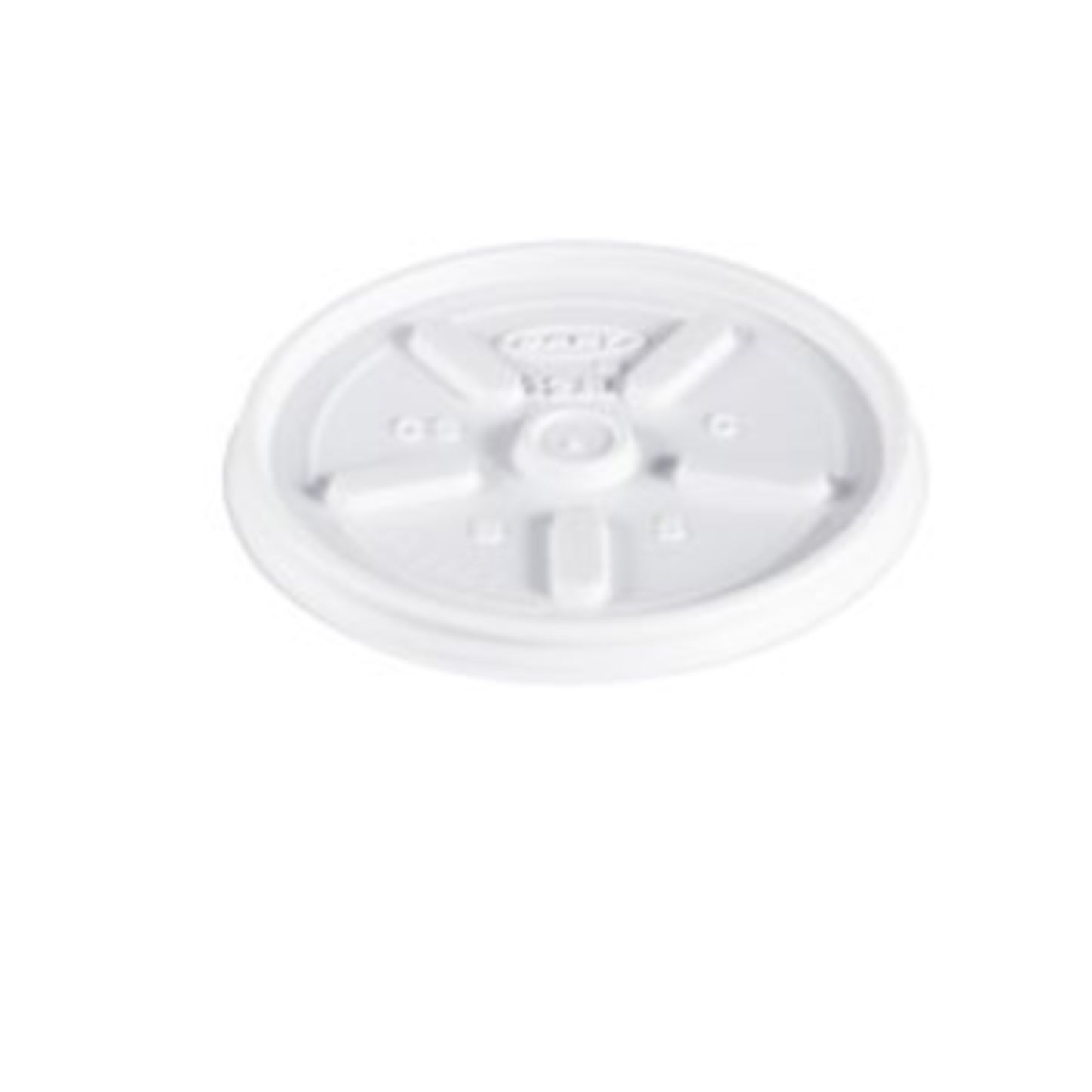 Dart 12JL Vented Lid, White, 12 oz, 1/CS/1000
