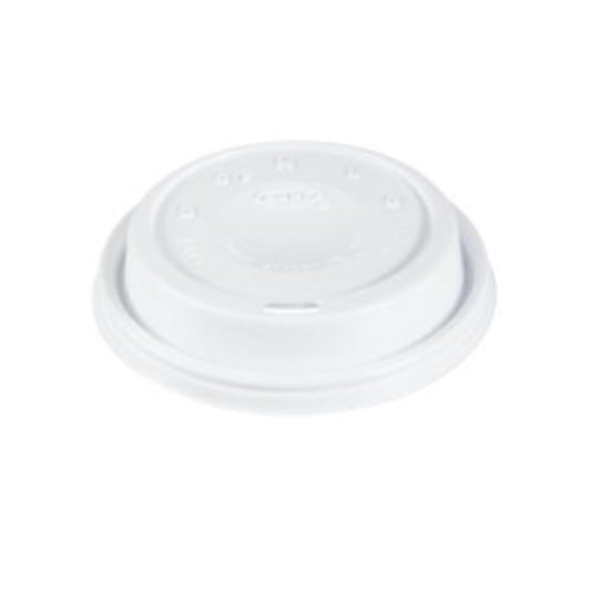 Plastic Cappuccino Lid for 16 oz, White, 1/CS/1000