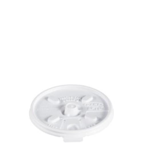 DT8 8 OZ LIFT N LOCK LID FOR FOAM CUP, WHITE, 1000/CS