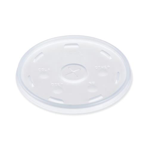 32OZ SLOT LID, POLYSTYRENE, CLEAR 500 CT
