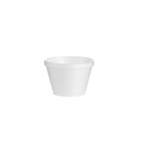6SJ12 6 OZ SQUAT FOAM CONTAINER, 1000/CS