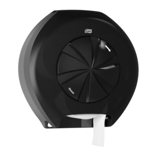 Tork Bath Tissue Dispenser 14.6" x 14.1" x 6.3" D Black Plastic 3 Roll