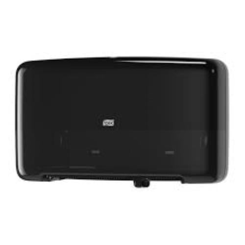 Tork® Tork Mini Twin Dispenser For Jumbo Roll Tissue, Black
