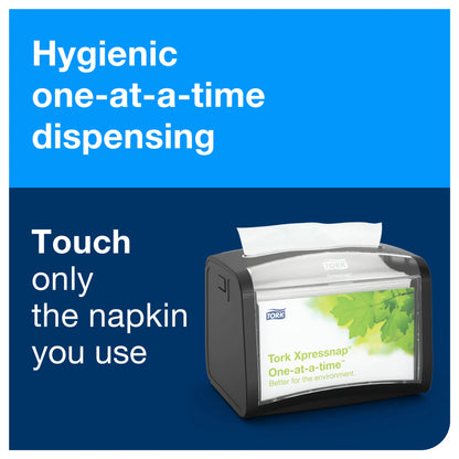 Tork® Xpressnap® Dispenser Napkin Quarter Fold, White, 13" x 8.5"