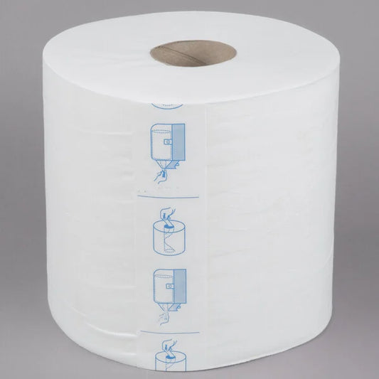 AIRLAID CENTER PULL TOWEL, 1-PLY 400"ROLL 6/CS