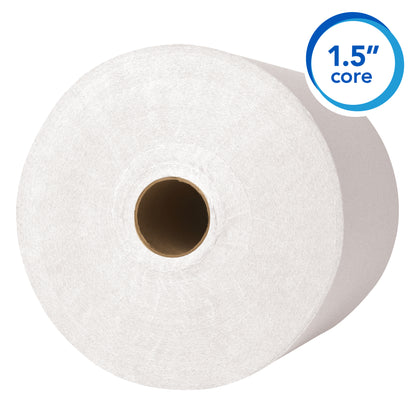 Scott® Essential Universal Hard Roll Towel, 1-Ply, White, 800', 12 Rolls/Case