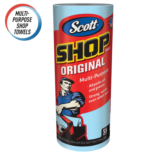 KIMBERLY CLARK-SCOTT BLUE SHOP TOWELS  55/30CS