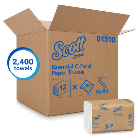 Scott® Paper Paper Towels, White, C-Fold 1/Cs/2400