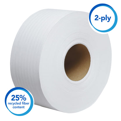 Scott® Cotton Jumbo Toilet Tissue Roll, Extra Soft, White, 1/CS/12