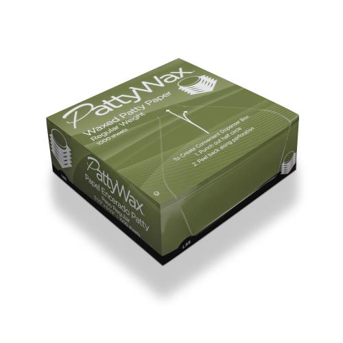 DRY WAX PATTY PAPER, WHITE, 5.5" X 5.5" 1000CT