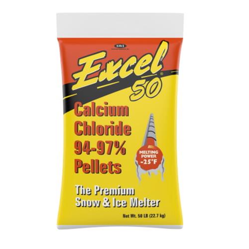 Calcium Chloride Pellets Ice Melt Bag, 50 Lb Bag