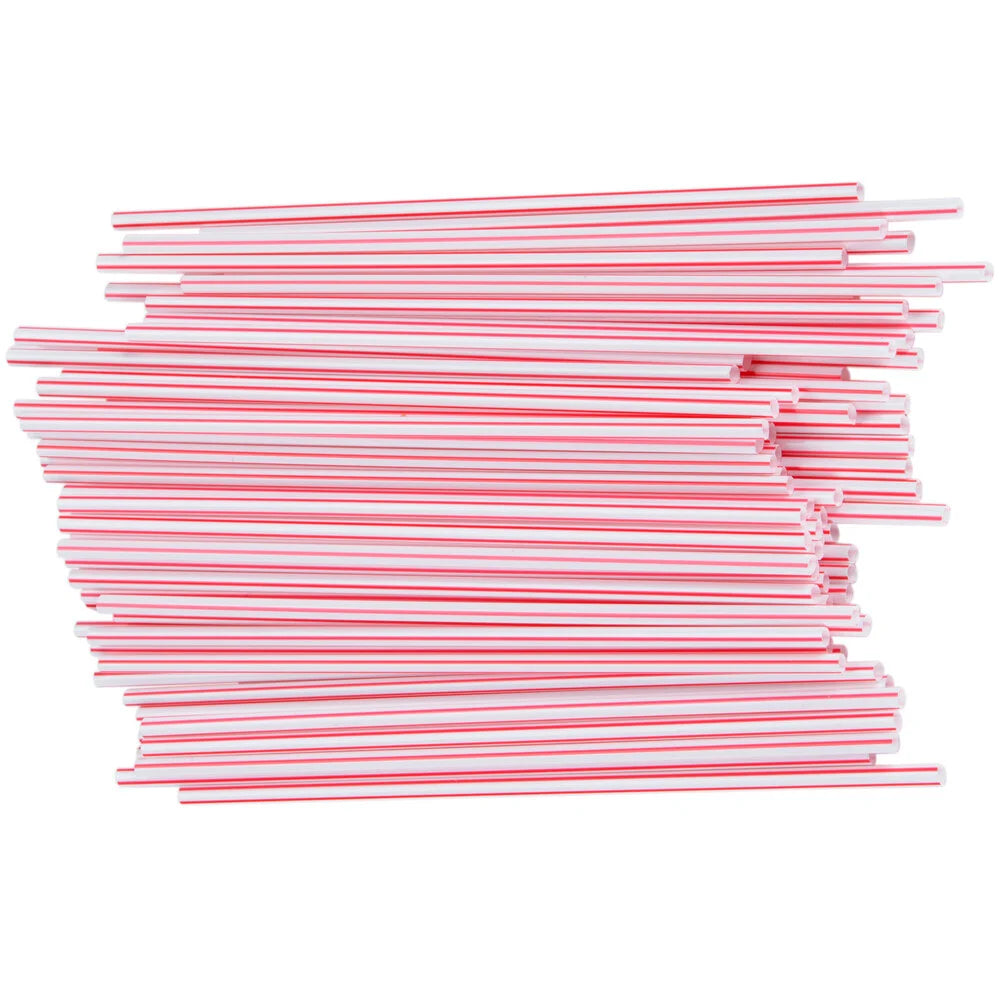 5.25" STIRRER, RED/WHITE, UNWRAPPED, 1000/BX