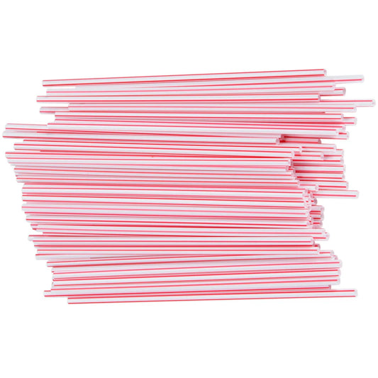 5.25" STIRRER, RED/WHITE, UNWRAPPED, 1000/BX