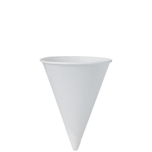 4 OZ ROLLED RIM CONE CUP