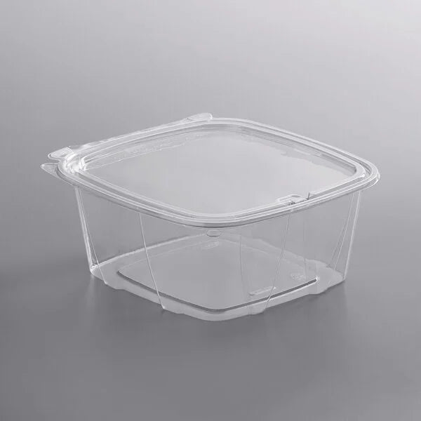 64oz HINGED LID CLEAR CONTAINER, SAFE SEAL
