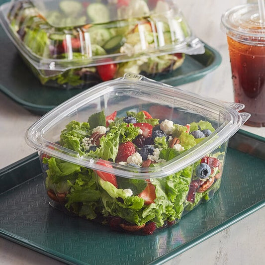 64oz HINGED LID CLEAR CONTAINER, SAFE SEAL
