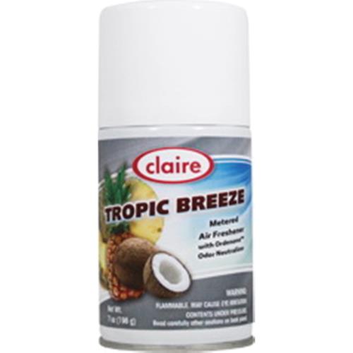 Claire TROPIC BREEZE METERED AIR FRESHNER AEROSOL, 6.6oz