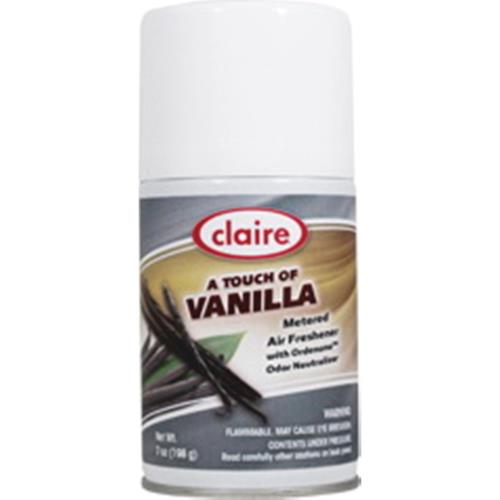 Claire A TOUCH OF VANILLA METERED AIR FRESHENER AEROSOL, 12/CS