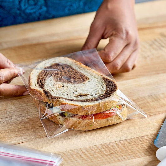 CLEAR COOKIE BAG, PLASTIC LIP AND TAPE RESEALABLE, 1000/CS