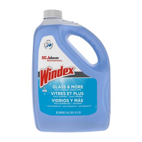 Windex® LIQUID GLASS & MORE CLEANER, BLUE, 1 GAL