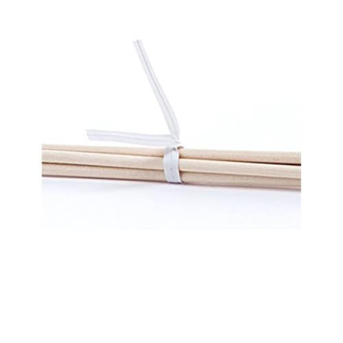 WHITE TWIST TIE, 0.19" x 3.5"