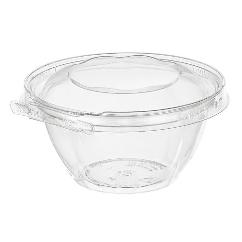 Safe-T-Fresh® PET TAMPER RESISTANT CLAMSHELL BOWL, 16oz, CLEAR, 240/CS