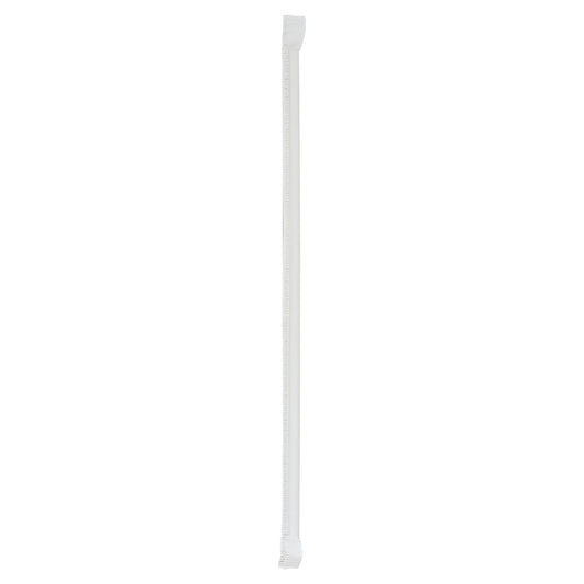 JUMBO PAPER WRAPPED STRAW, CLEAR, 10.25", 500/BX