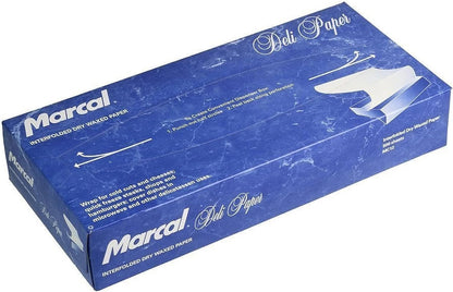 Marcal® Jumbo Interfolded Dry Wax Deli Paper, White, 15.75" x 10.25"