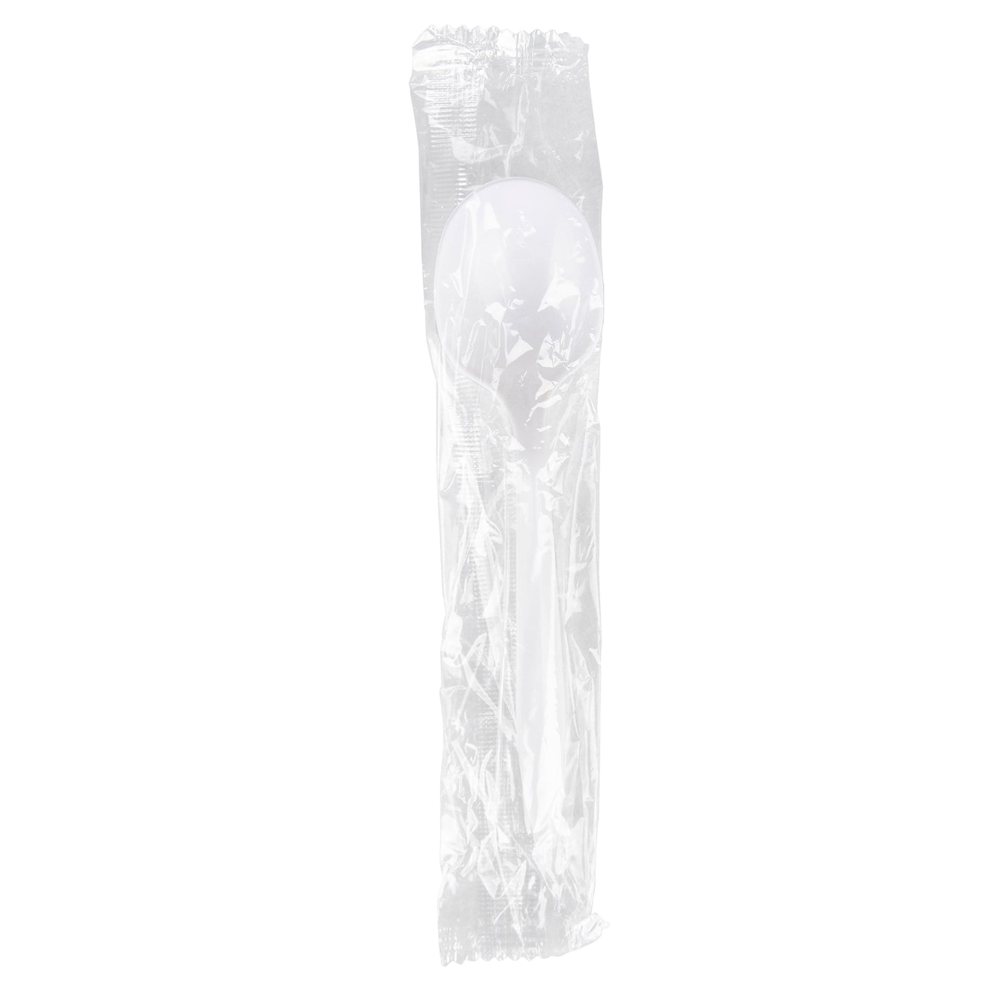 Prime Source® POLYPROPYLENE MEDIUM WEIGHT SOUPSPOON, WHITE, 3"