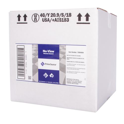 Prime Source® NU-VIEW NEUTRAL CLEANER, 1 GAL, 1/CS/4