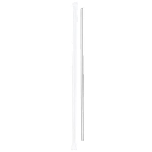 Prime Source® GIANT WRAPPED STRAW,CLEAR, 10.25", 1/CS/2000