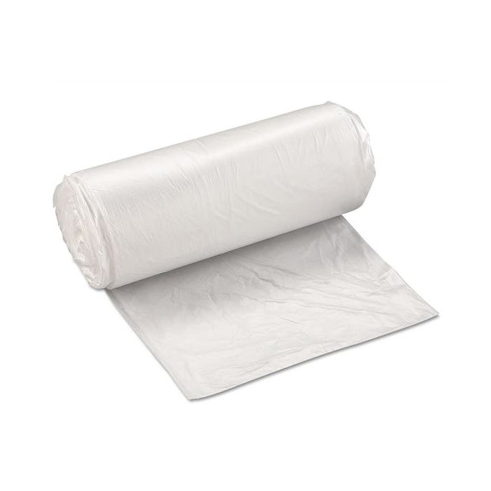 HDPE 8/10-Gal Can Liner Roll, Natural, 24" x 24", 6 MIC
