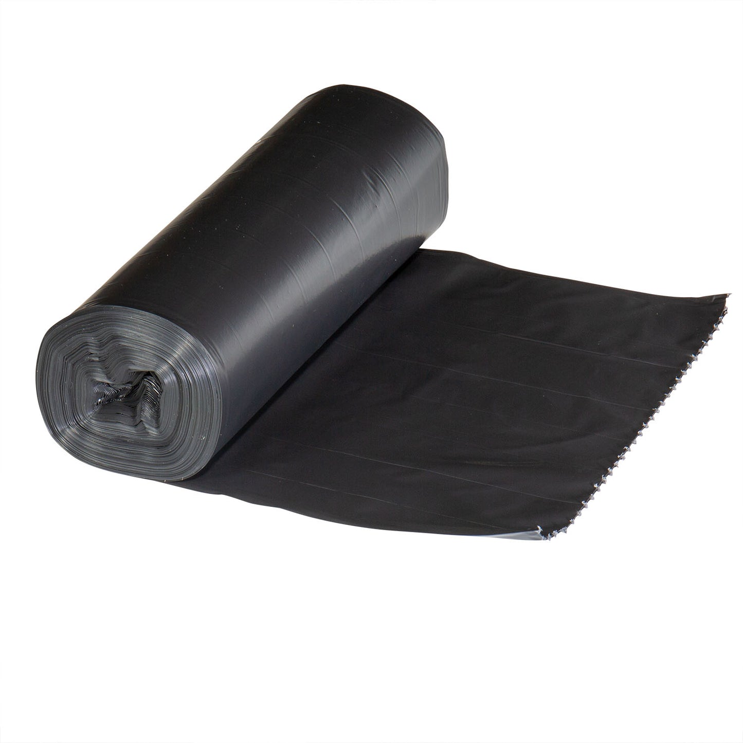 HDPE 33 GAL CAN LINER, ROLL, BLACK, 33" x 40", 16 mic, 250/CS