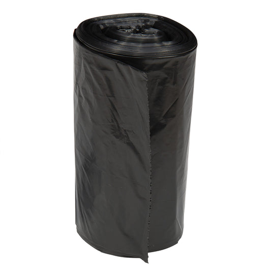 LDPE 12/16-Gal Can Liner Roll, Black, 24" x 32", 0.9 mil, 1/CS/500