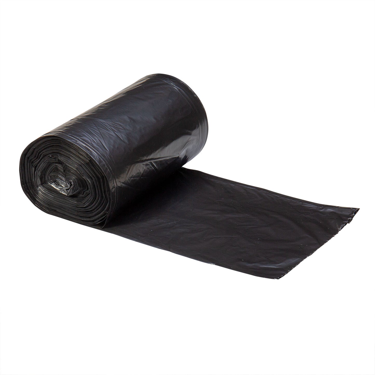 Right Choice™ LDPE 20/30-GAL CAN LINER ROLL, BLACK, 28" x 45", 1.2mil