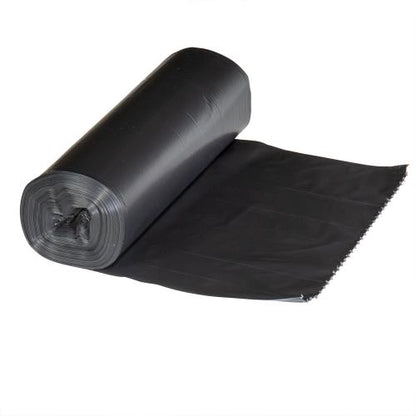 LDPE Can Liner Roll, Black, 33" x 40",  33 Gal, 0.7 mil 250CS