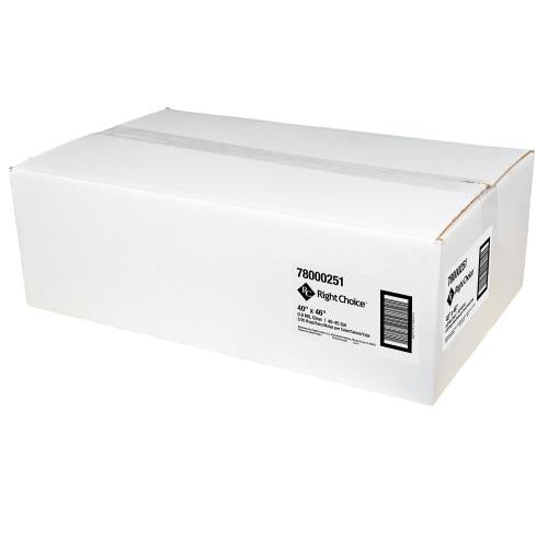 Right Choice™ LDPE 40/45-GAL CAN LINER ROLL, CLEAR, 40" x 46", 0.9 mil, 1//CS/100