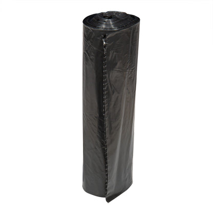 LDPE Can Liner Roll, Black, 56 Gal, 1.5 Mil, 43" x 48" 100/CS
