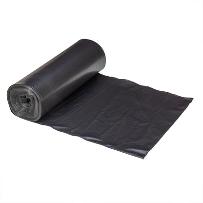 LDPE Can Liner Roll, Black, 56 Gal, 1.5 Mil, 43" x 48" 100/CS