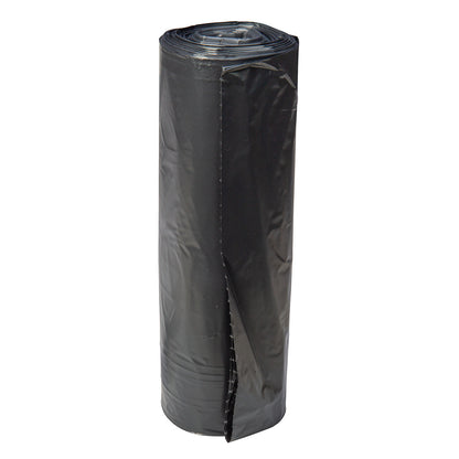 LDPE Can Liner Roll, Black, 50 Gal, 1.3 Mil, 46" x 50" 100CS