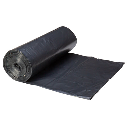 LDPE Can Liner Roll, Black, 50 Gal, 1.3 Mil, 46" x 50" 100CS