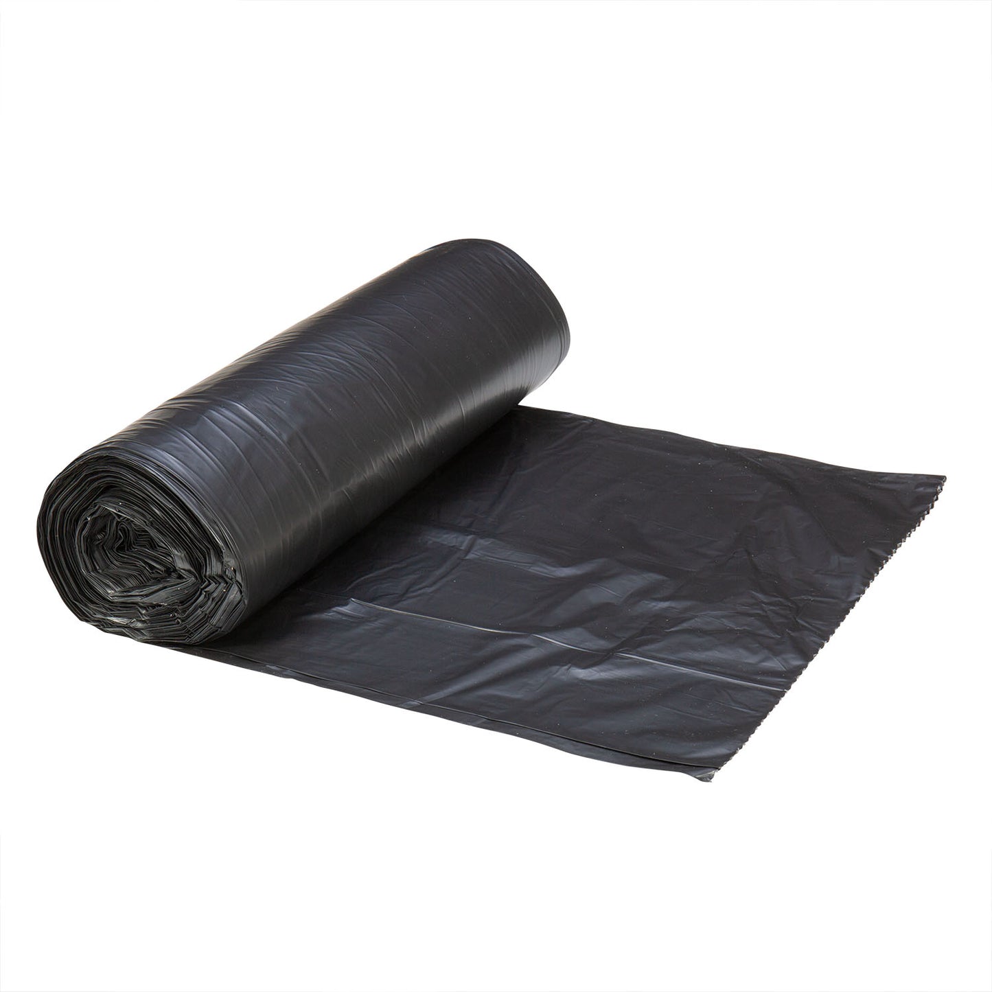 LDPE 40/45-Gal Can Liner Roll, Black, 40" x 48", 1.25 Mil 100/CS