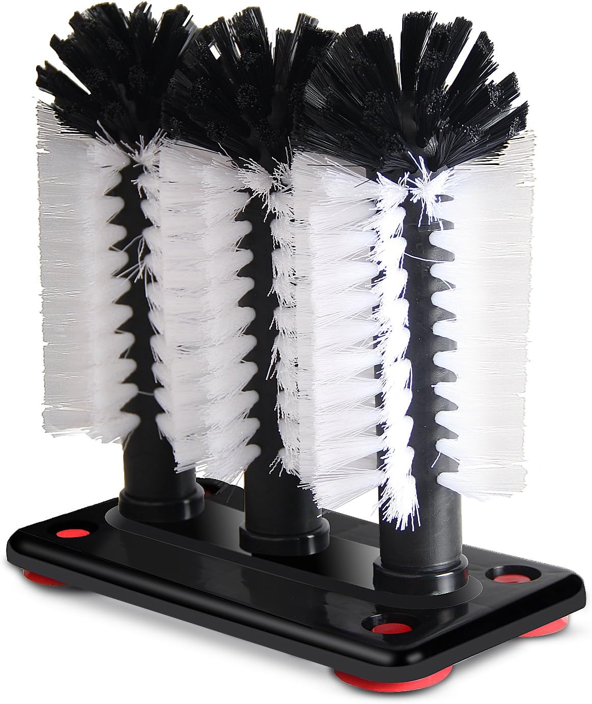 GLASS WASHER BASE, 3 BRUSH W/BASE, 1/EA